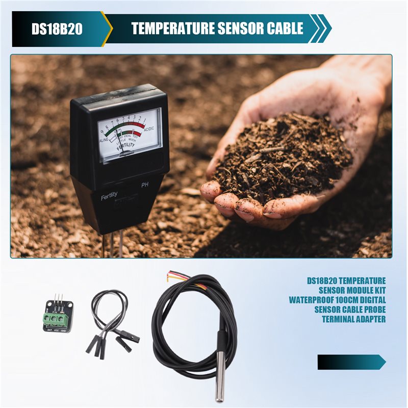 Sensor Kit Arduino - [A93Z!] DS18B20 Sıcaklık Sensörü Modülü Kiti,