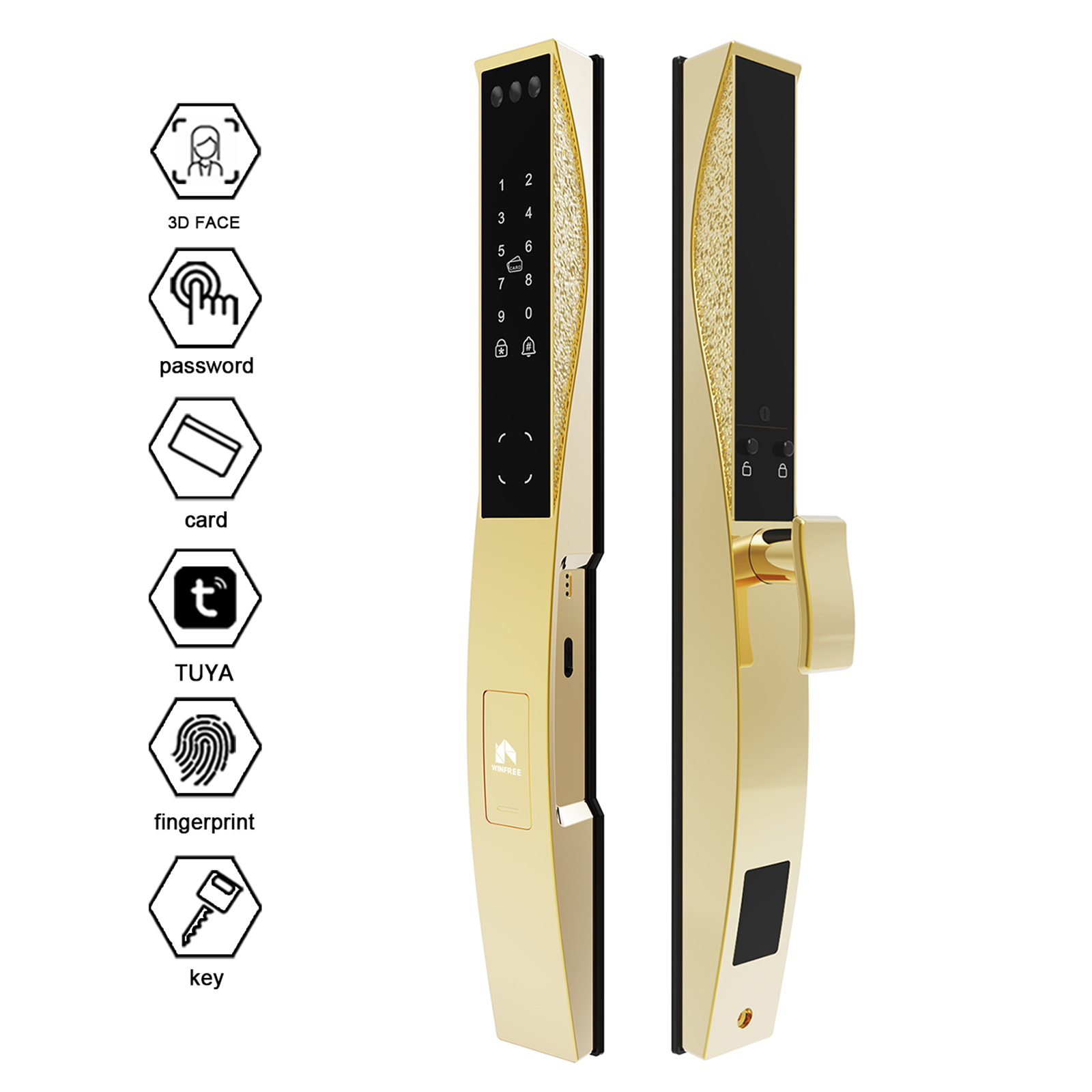 Smart Door Lock Wifi - WINFREE Tuya Wifi Akıllı Dijital İnce