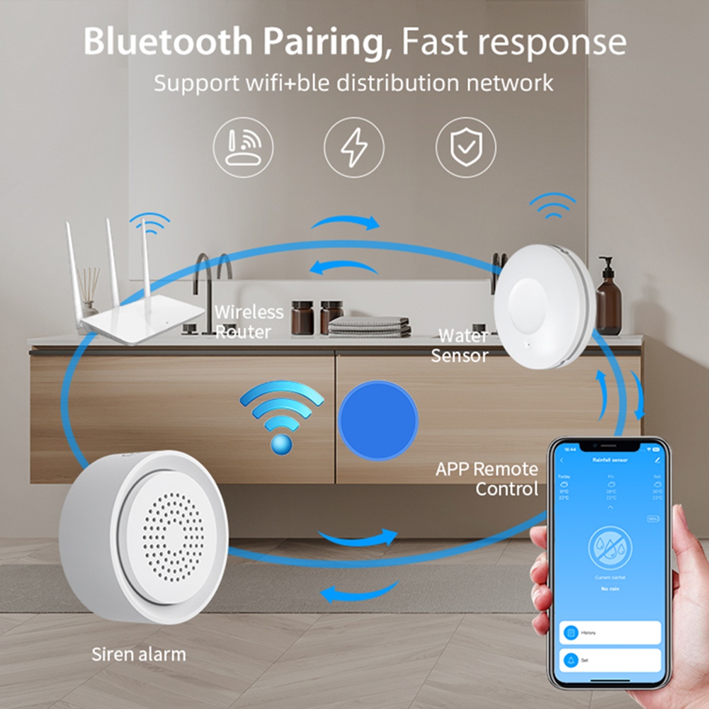 Smart Home Automation Kit - PHILE-Ev Otomasyonu Wifi Su Kaçak Sensörü