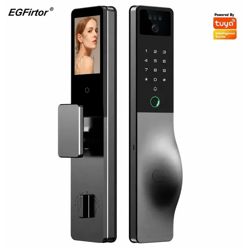 Smart Door Lock Wifi - Akıllı Kilit, İnterkom, Şifre, Tuya Uzaktan
