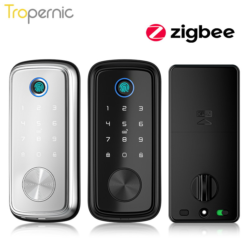 Smart Door Lock Wifi - Tuya Zigbee kapı sürgü kilitleri biyometrik