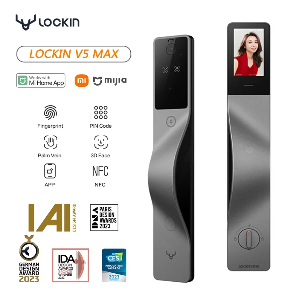 Smart Door Lock Wifi - Lockin V5 Max 3D Yüz Tanıma