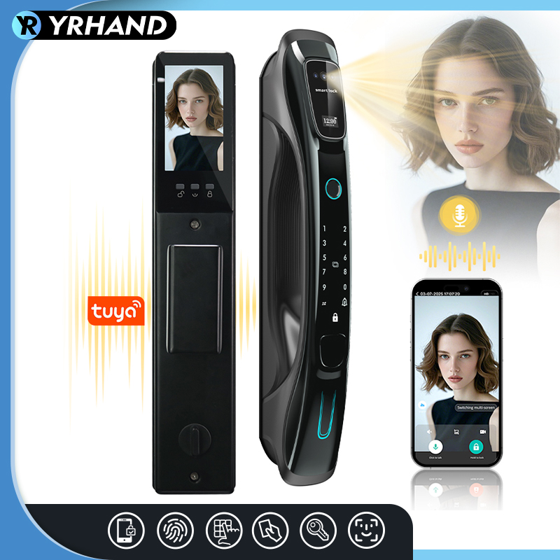 Smart Door Lock Wifi - Akıllı Kilit 3D Yüz Tanıma Palmiye