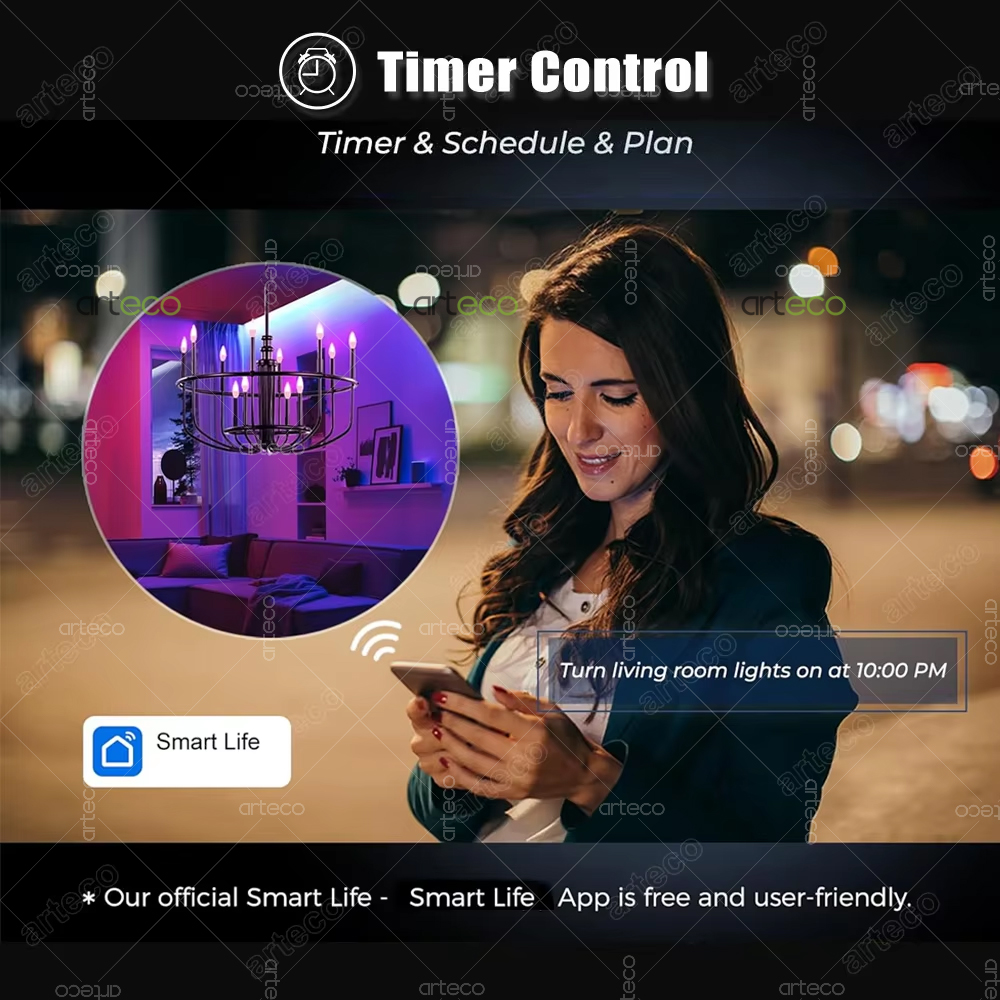 Tuya E14 Led Mum Lamba Uygulam - Smart Light Switch Wifi incelemesi ve fiyatı