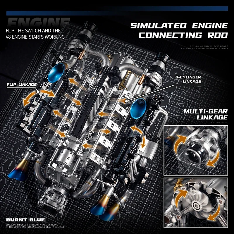 Yetişkinler İçin V8 Motor Mont - Stem Robotics Kit incelemesi ve fiyatı