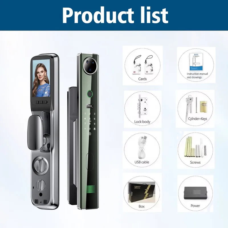 Şifre Kombinasyonu ile Açılabi - Smart Door Lock Wifi incelemesi ve fiyatı