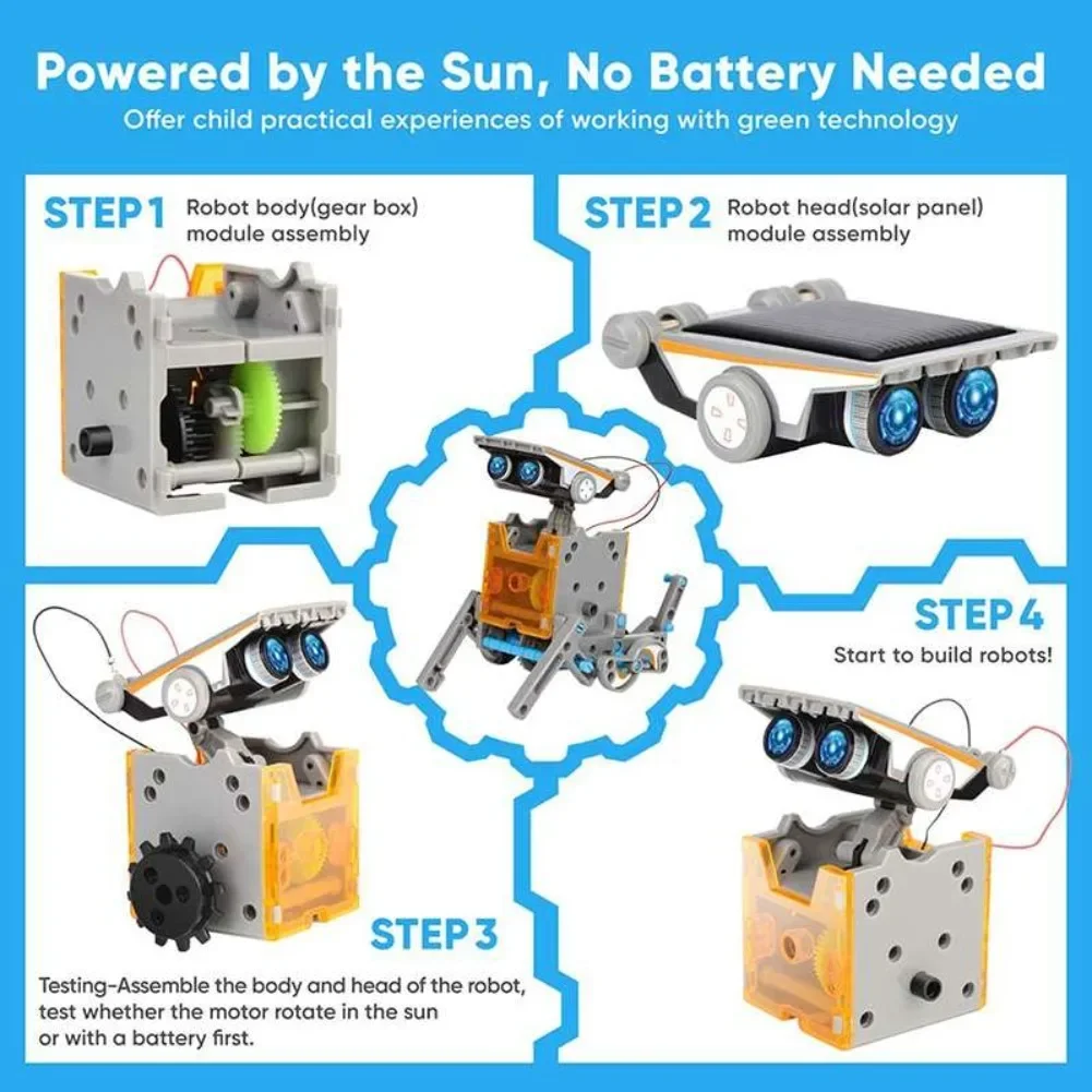 13 in 1 Güneş Enerjili Robot B - Electronics Project Kit incelemesi ve fiyatı